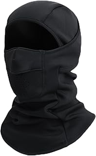 TAGVO Balaclava de inverno com forro polar – máscara facial antivento com abertura para pick, capuz térmico respirável para esqui e ciclismo