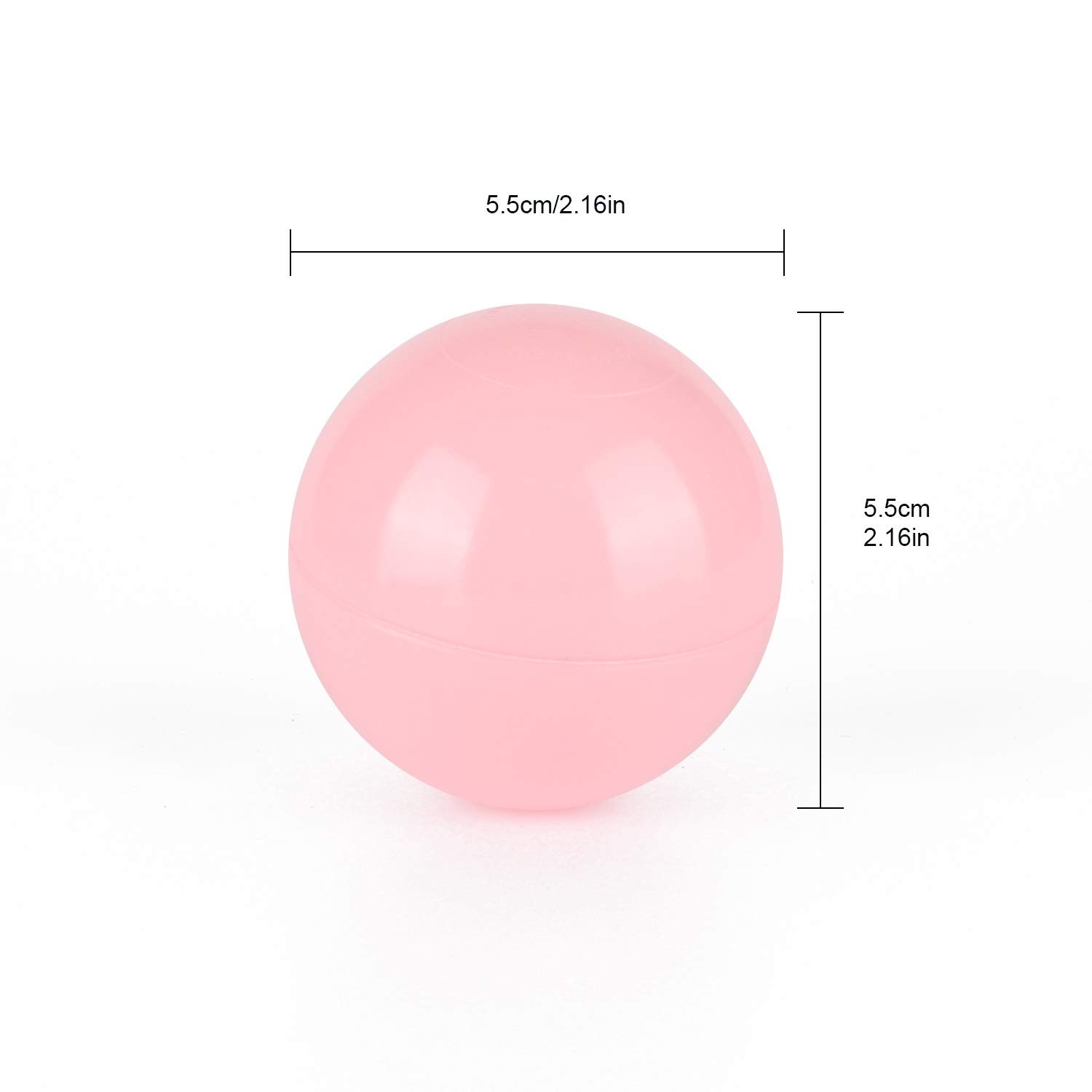 TRENDBOX 100 Pink Ocean Ball (Ship from USA) for Babies Kids Children Soft Plastic Birthday Parties Events Playground Games Pool