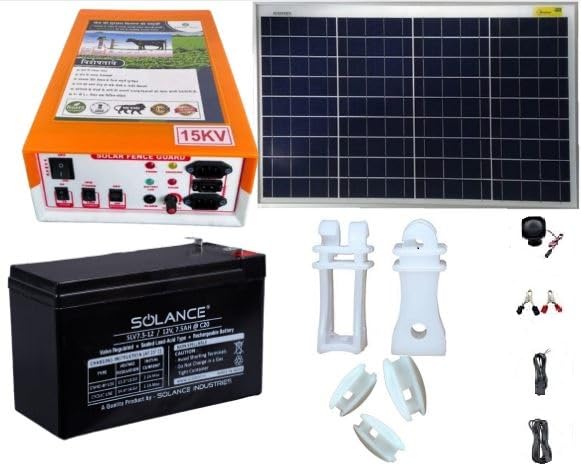 15KV 40Acre Solar Fencing AC DC Zatka/Jhatka Machine Set(15kv Mac...