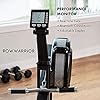 Row Warrior Air Rowing Machine | Foldable Gym-Quality Row Machine | 10- Damper Levels Cardio Machine for Full-Body Workout | Rowing Machine for Home Use with LED-Monitor | Rower Machine for Home Gym