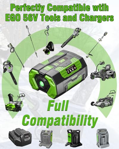 Image of HOCHSTERN 10.0Ah Replacement for EGO 56V Battery Compatible with EGO 56 Volt Lithium-Ion Battery Power Tools