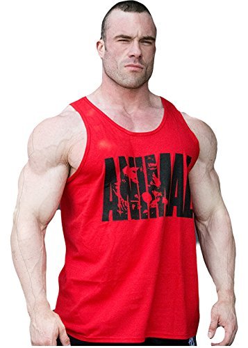 Universal nutrition animal iconic red débardeur - Rouge - XL