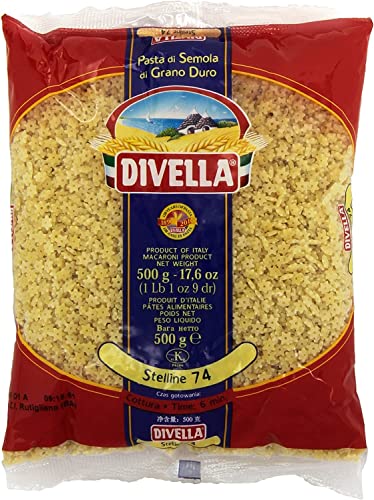 5x Pasta Divella 100% Italienisch N° 74 Stelline 500 g