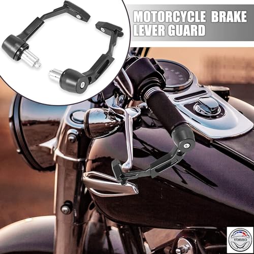 Image of SGTB Universal Motorcycle Bike Clutch Levers Protector Brake Guard Handguard Adjustable & Extendable for All Bikes G310 GS RR TVS Ntorq Raider Ronin Apache RR 310 RTR 160 310 200 4v Hness CB350 Black