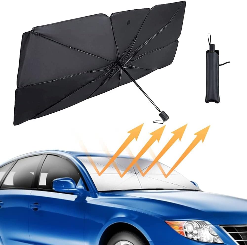Parasol Para Coche TDHLW Con Diseño De Dragón - 140x76 Cm, Protector UV Y Calor, Plegable