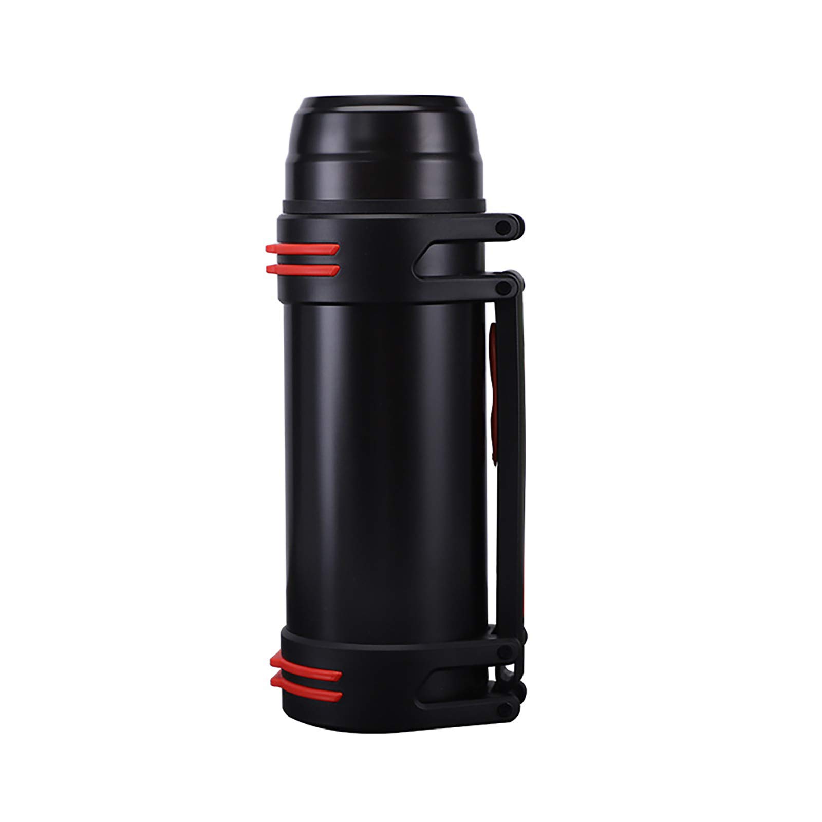 Gourde sport escalade bouteille d'eau plastique noir rouge randonnée