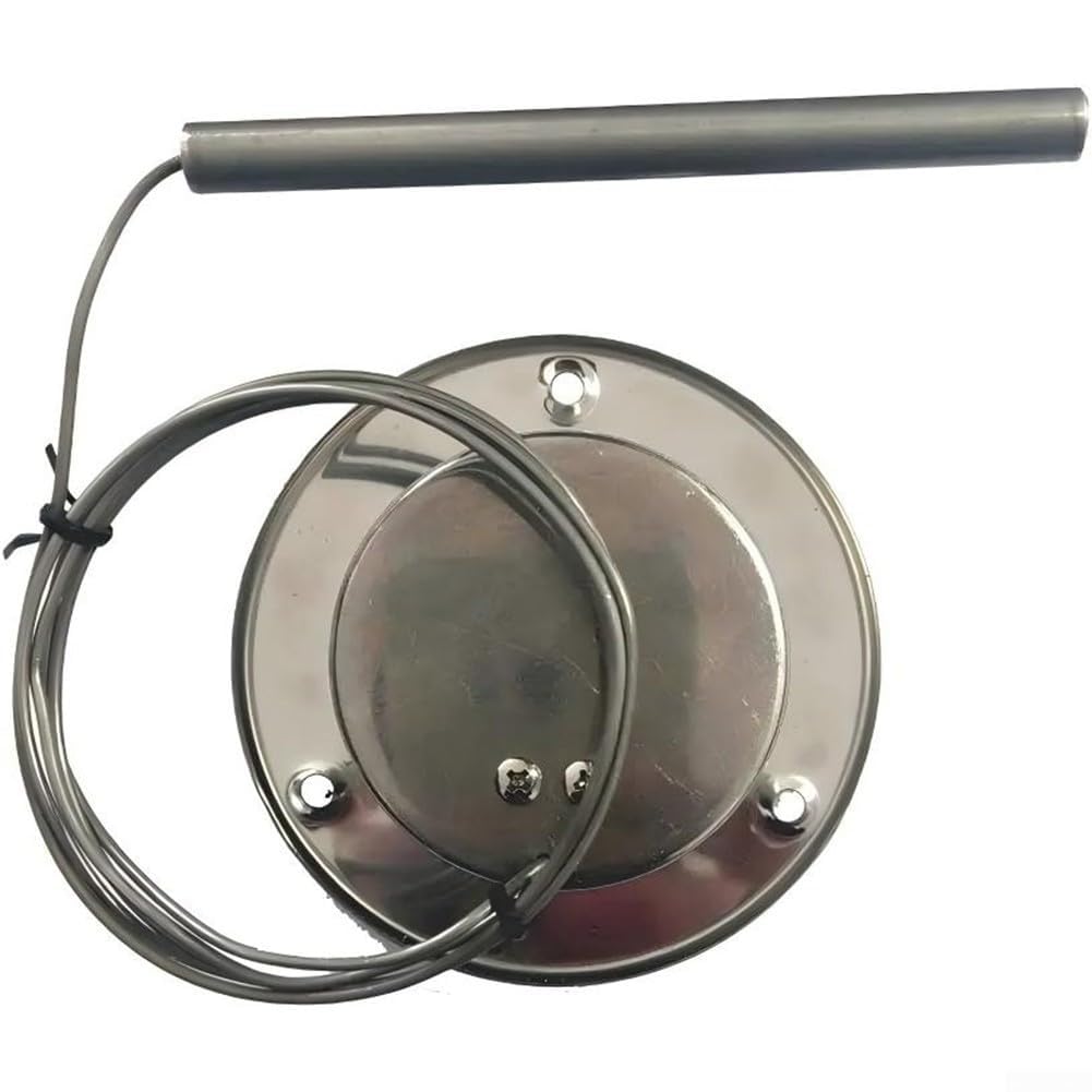 Termometro da forno con sonda in acciaio inox 0-500 °C per forni, griglie, stufe a legna, grande facile da leggere per quadrante, design resistente alla ruggine (tipo flangia)
