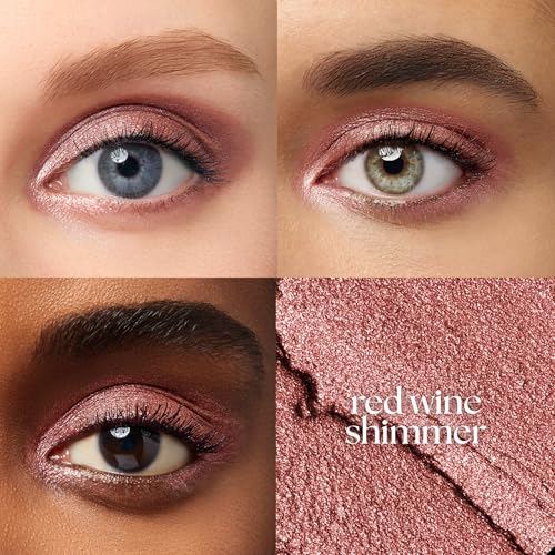 Image of Julep Eyeshadow 101 Cream-to-Powder Waterproof Shadow Stick - Red Wine Shimmer - Long-Lasting, Crease-Proof, Warm Red Shimmer Cream Eyeshadow with Built-in Smudger