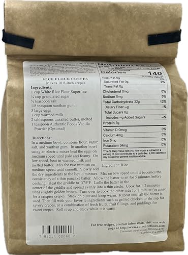 Authentic Foods HPCO-BUBT-BEL01495 Superfine White Rice Flour thumb #1