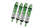 GPM Aluminium 6061 T6 Front and Rear Adjustable Spring Dampers with 6mm Shaft for Traxxas 1/8 4WD Sledge Monster Truck 95076 4 Upgrades   Green
