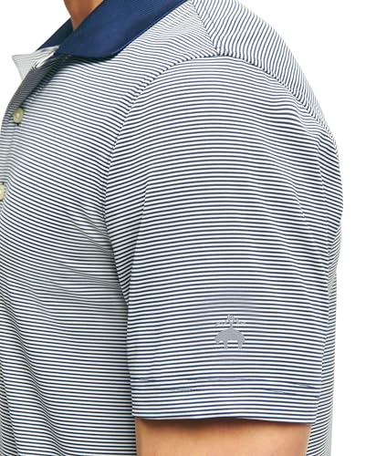 Brooks Brothers Men's Performance Stretch Short Sleeve Mini Stripe Golf Polo Shirt2