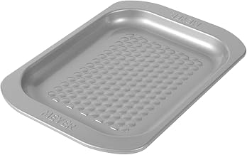 Meyer Bakemaster Carbon Steel Non Stick Cookie Tray | Biscuit Tray | Baking Tray for Cookies | Cake Pan | Nonstick Pan | Baking Essentials | Nonstick Bakeware, Grey