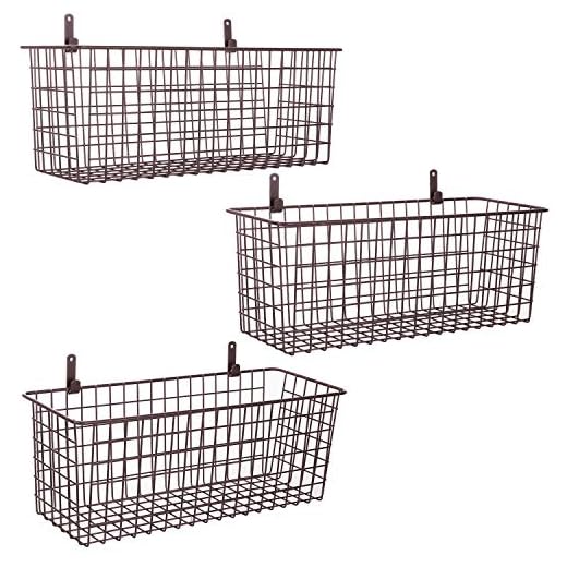 Extra Large Wall-Mounted Storage Basket Set