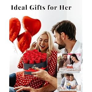 Changshunqi 16 Flowers Forever Preserved Roses in a Heart Box, Forever Flowers for Mothers Day That Last 3 Years, Eternal Rose Box, Preserved Flowers Anniversary Birthday Gifts for Women,Wife Changshunqi 16 Flowers Forever Preserved Roses in a Heart Box Forever Flowers for Mothers Day That Last 3 Years Eternal Rose Box Preserved Flowers Anniversary Birthday Gifts for WomenWife