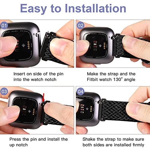 Fitbit Versa 2 Cinturino, Elastico Nylon