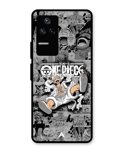 Image of Premium Anime 2 Case for Poco F4 (Glossy Finish) Soft-Touch Metal TPU Back Cover, Shockproof, Designer, Aesthetic Mobile Phone Case