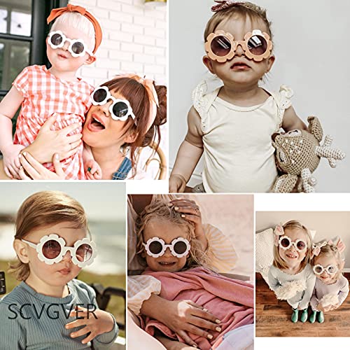 Scvgver Cute Flower Polarized Sunglasses For Kids Girls &Boys Toddler Infant Round Sunglasses Uv400 Protection Age 1-12 #TOP3