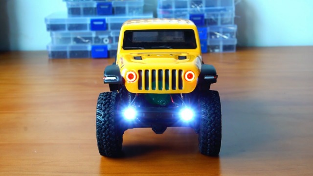 Amazon.com: OGRC 12 Modes SCX24 Headlights, Angel Eyes, SCX24 Led