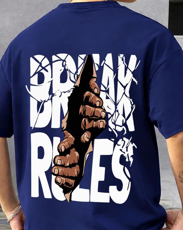 Image of AUSK Baggy Hip-Hop T-Shirt for Men - Graphic Printed T Shirts || Oversized Men Tshirt || T-Shirts