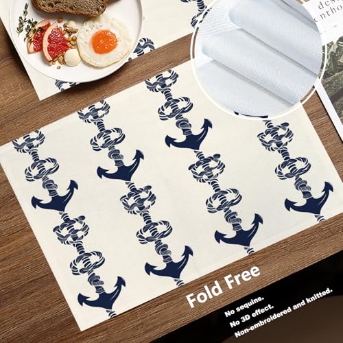 Sets de table inspirés de la mer pour repas en extérieur et terrasse d'été - 4