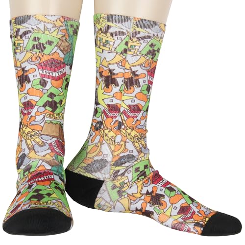 Chaussettes Minecraft TNT pour homme idéales pour vos soirées jeux