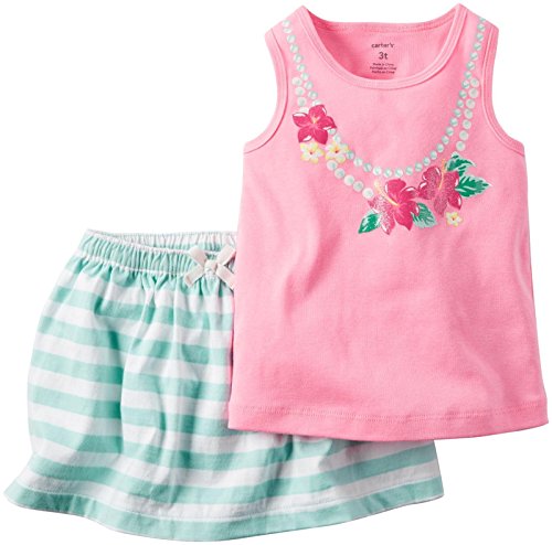 Carter's Baby Girls' 2 Pc Playwear Sets 239g143, Bright Pink, 12 Months