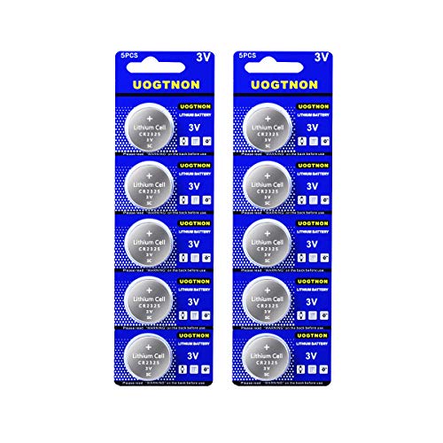 UOGTNON CR2325 3V Lithium Battery (10 - Pack)