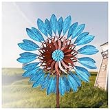 Sculptures Et Mobiles à Vent 213cm, Moulin à Vent Metal Vent à 360° avec CinéTique, Sculpt...