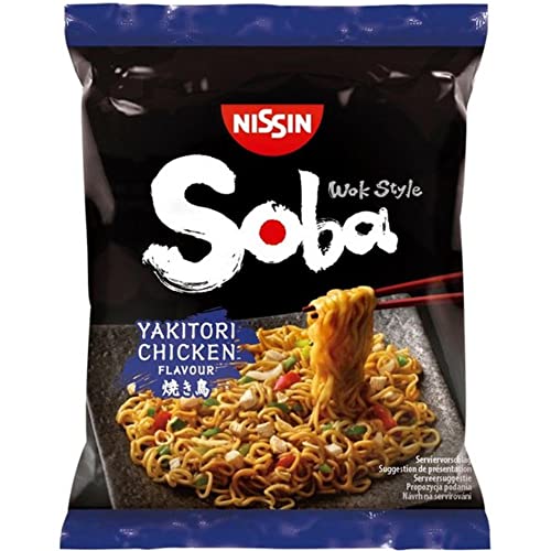 Vmart Nissin Soba Fritto Instant Noodles Yakitori Pollo 110g Confezione