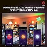 B11 LED Smart, WiFiLight Candelabra Bulb Compatible with Alexa Google Home, RGBCW Color Changing, Cool Warm White Dimmable, No Hub Required, 40WEquivalent, RGB2700K-6500K, 2 Count (Pack of 1) - Image 5