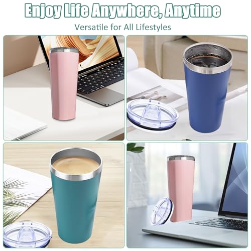 2Pack 16oz Replacement Lid Set for Corkcicle Tumbler,Double Sealing Spill Proof Replacement Top Compatible with 16oz Corkcicle Travel Coffee Mug,16oz Drink Cup Lids Fit for Corkcicle Water Bottle - Thumbnail 6