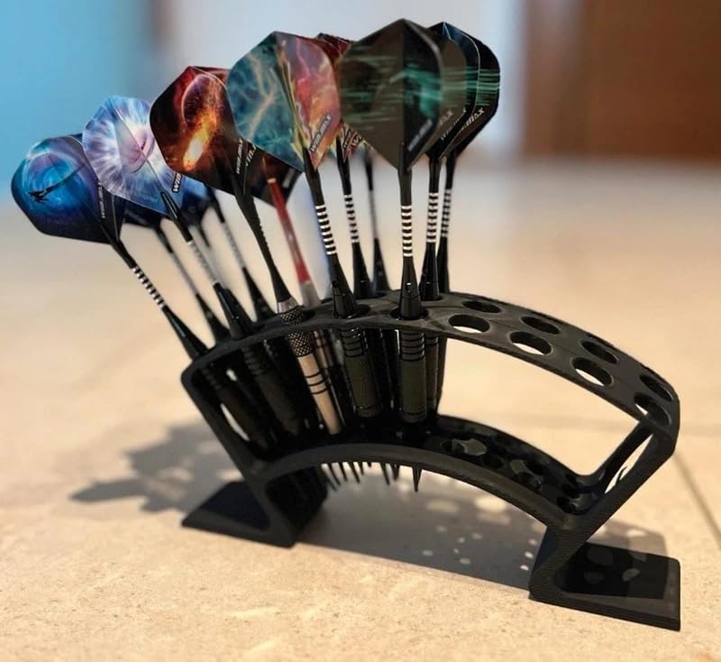 27 Darts, Dart Holder Stand - Vertical Darts Display Organizer - Anti-Slip Storage Rack, for Home Office Living Room Bar Party Gym Man Cave