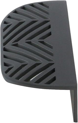 Miniatura 3 de Paquete de 4 tiradores de borde en forma de hoja de aleación de zinc, pomos invisibles para cajones ocultos para armario, armario, aparador, con