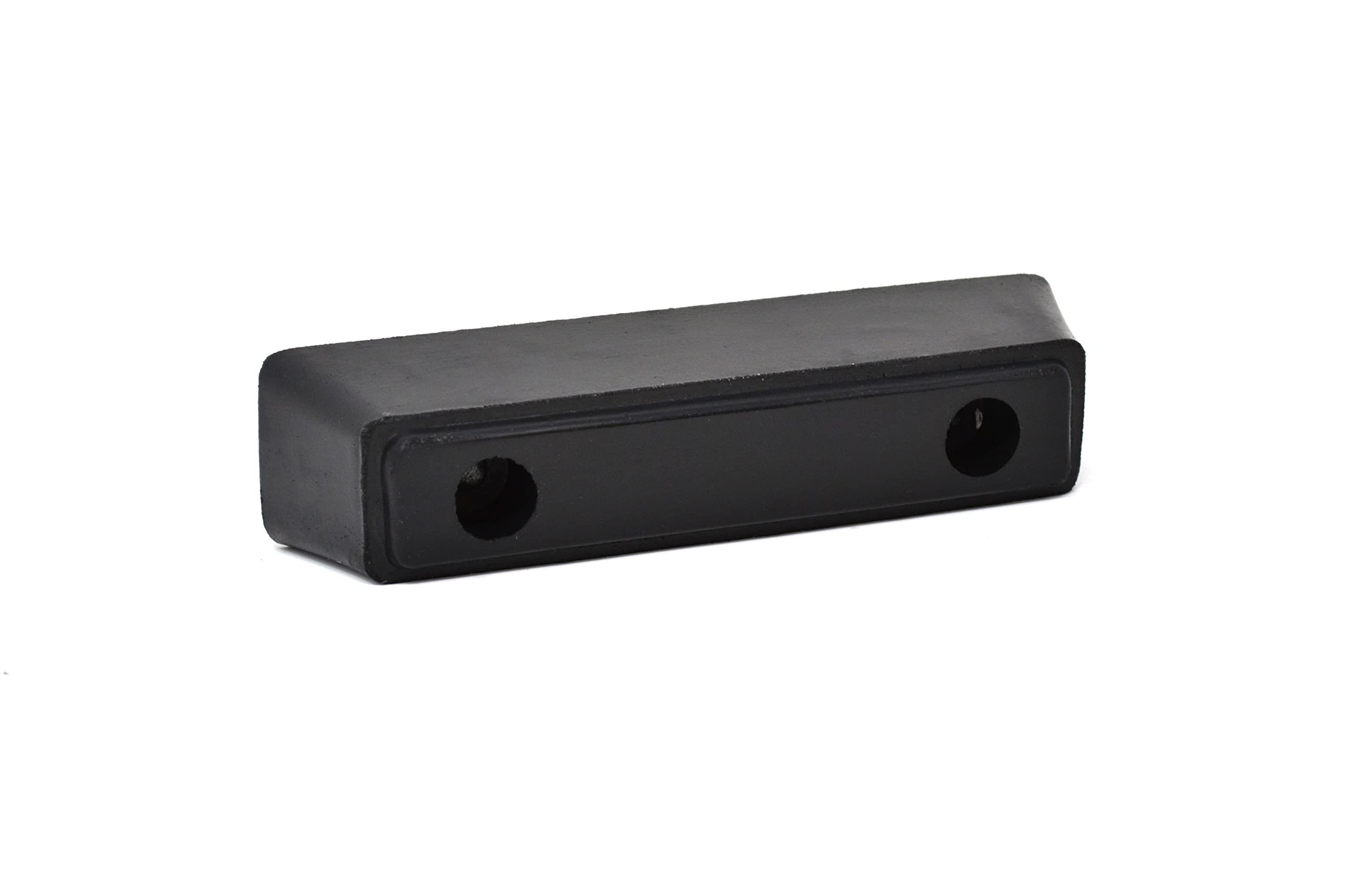 ZEROplusVery Heavy Duty Rubber Door Buffer with Two Fixing Holes Reinforced with Steel Washers (210mm Length x 50mm Width x 50mm Projection.)