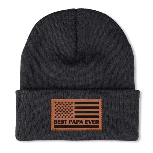 Image of Papa Gifts from Grandkids American Flag Cap Papa Hat for Grandpa