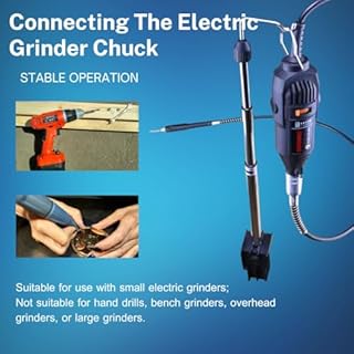 Albero Flessibile per Trapano 107 cm, Flessibile Albero con Mandrini 0.3‑3,2 mm, Flessibile per Avvitatore Elettrico Universale per Trapano Elettrico, Incisione e Lucidatura