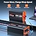 3000W Pure Sine Wave Power Inverter DC 12V to AC 240V with 2 UK Sockets, 30W Type-C, 5V 3.1A USB-A, LCD Remote Control,for Motorhome,Truck,Solar Power,Boats,Camping