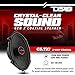 DS18 GEN-X5.7 Coaxial Speaker - 5x7, 3-Way, 165W Max, 50W RMS, Black Paper Cone, Two Mylar Dome Tweeters, 4 Ohms - Clarity Unparalled by Other Speakers in Their Class (2 Speakers)