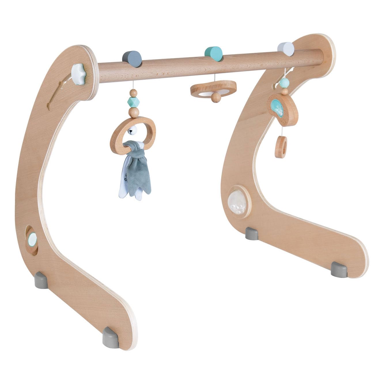 Eichhorn - Baby Pure Spielbogen - aus 100 Prozent FSC zertifiziertem Buchenholz, nachhaltiges Holzspielzeug, höhenverstellbar in 3 Stufen, 56x60x52 cm, unmontiert, für Kinder ab einem Jahr geeignet