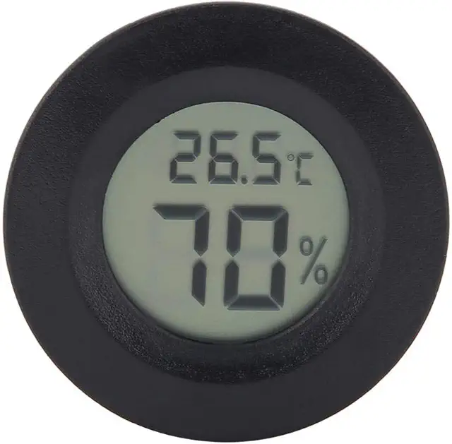 Digital Reptile Thermometer Hygrometer - LCD Temperature Humidity Meter for Terrariums