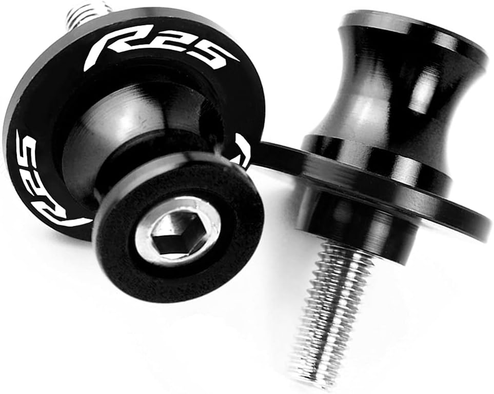 Motorcycle Swingarm Spools Slider M6 Swing Screw Sliders Spools Stand Arm for Yamaha R25 YZFR25 YZF-R25 2015 2016 2017 2018 2019 Swing Arm Bracket Screw (Color : 1)