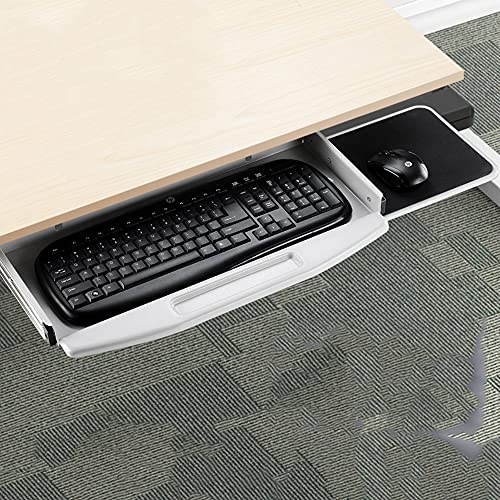 Maclean Tastaturablage Untertisch Mit Mauspad - Höhenverstellbar Bis 5kg