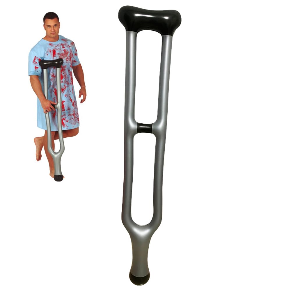 Van Der Linn Inflatable Crutch Blow Up Crutch Parties Fancy Dress Party Accessory Novelty (1)