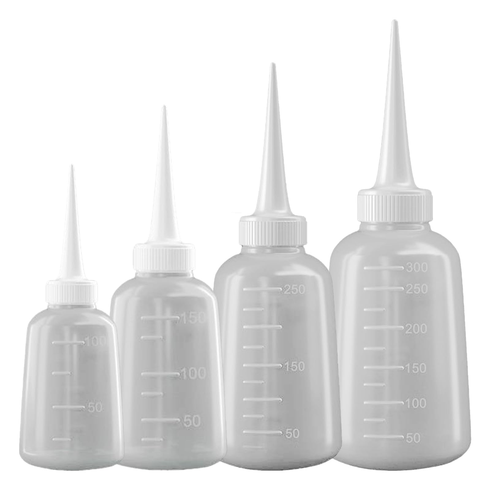 CRFFZ Of 4 Glues Dispenser Nozzle Bottle Squeeze Bottles for Glues Oil and Wash Use in Crafting and Laboratories Accuracy Applicators