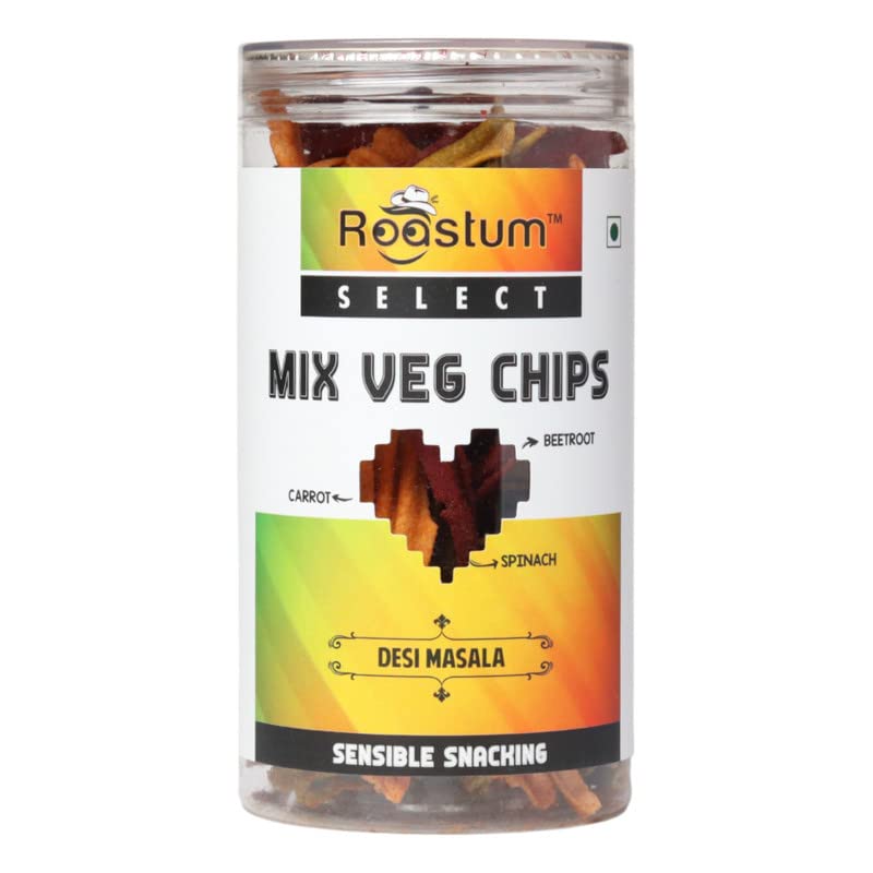 ROASTUM Mix Veg Chips (Beetroot, Carrot, Spinach) Healthy Snacks | Gluten Free - Anti Oxidants | Real Vegetable Chips, No Preservatives (Pack of 3, 450 grams) (B0BZV1QMNX) Amazon Price History, Amazon Price Tracker