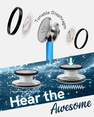 Image of FriCARE Tunable Stethoscope - Dual Head Estetoscopio for Nurses, Doctors