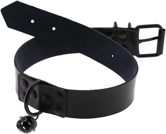 Women's Gothic Bell Black Choker Necklace, Body Chain for Halloween Cosplay
