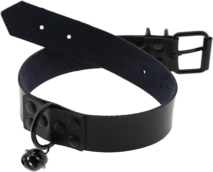 Women's Gothic Bell Black Choker Necklace, Body Chain for Halloween Cosplay