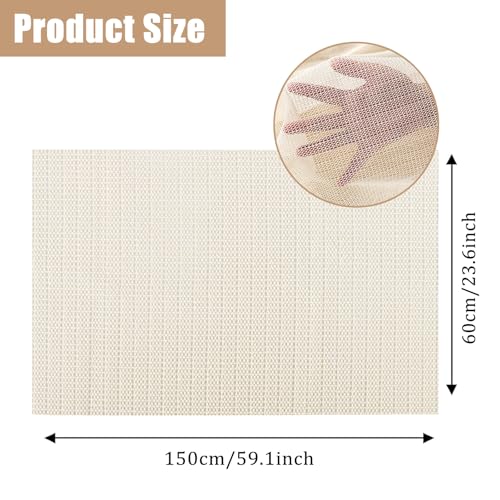 Atliberswo Antirutschmatte für Teppich, 200x300cm Teppichunterlage,PVC-Teppichgreifer Antirutschmatte, Schneidbar Teppich Antirutschunterlage für Zuhause, Büro, Auto, Palette, Regal, Fitness