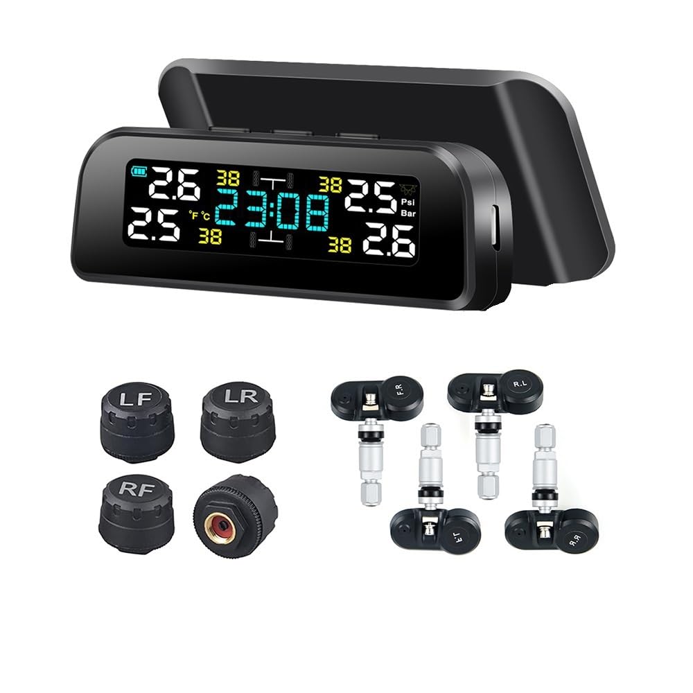 Tpms Sensore Sistema di monitoraggio della Pressione dei Pneumatici for Auto Sensori Esterni della Pressione dei Pneumatici for 4 Ruote Pressione Pneumatici(Internal Sensor)